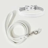 Pet collar waterproof and wear-resistant, dog and cat collar chain PU leather, small and medium-sized dog bell neck collar wholesale, multiple colors and sizes. For orders, please contact customer service Item Picture
